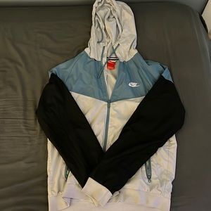 Nike black and baby blue jacket